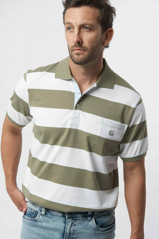 White Sage Cotton Polo