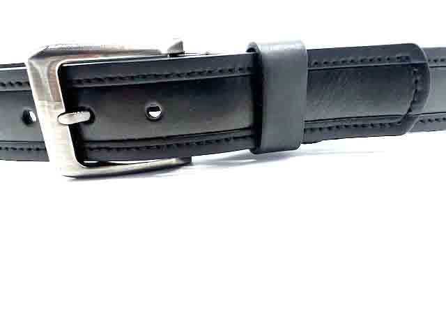 Black Leather Dress Belt