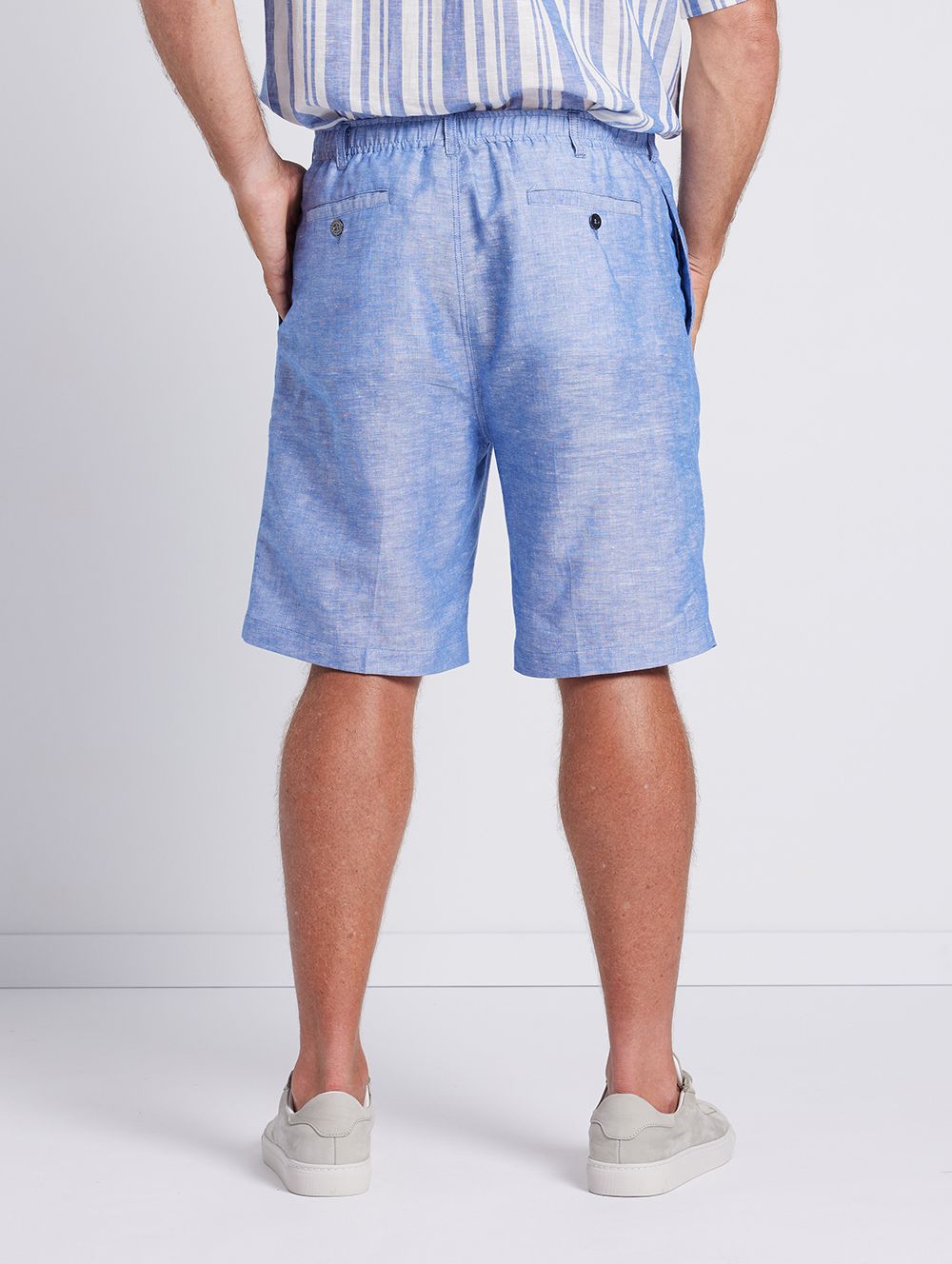 Cary  Chambray Linen Shorts