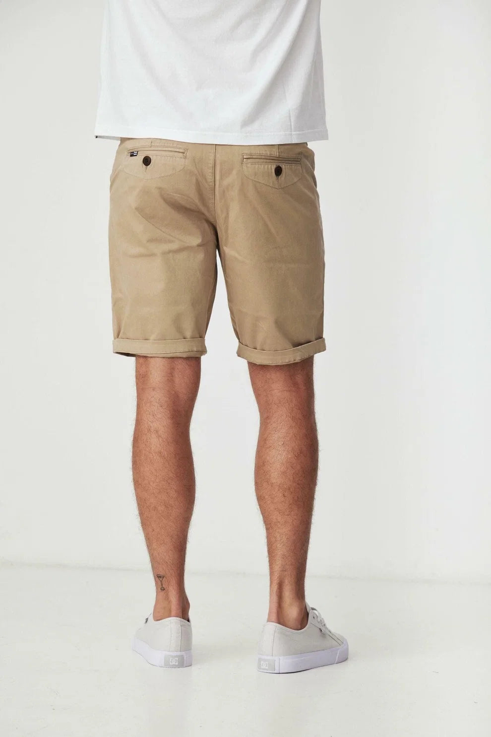 Stone Chino  Stretch Shorts