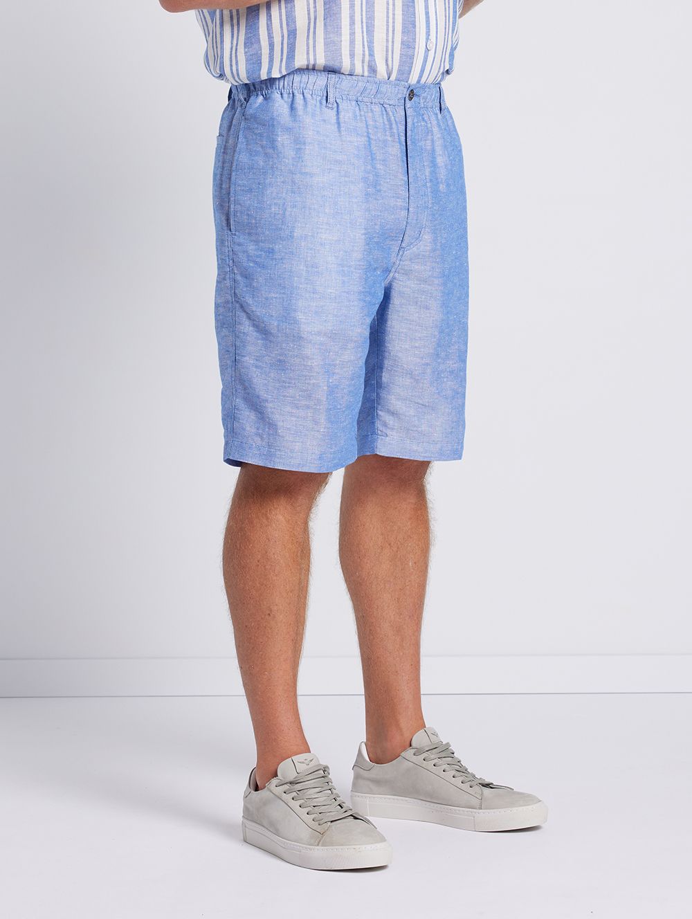 Cary  Chambray Linen Shorts