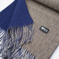 100% Lambswool Chocolate Hounds Tooth Scarf