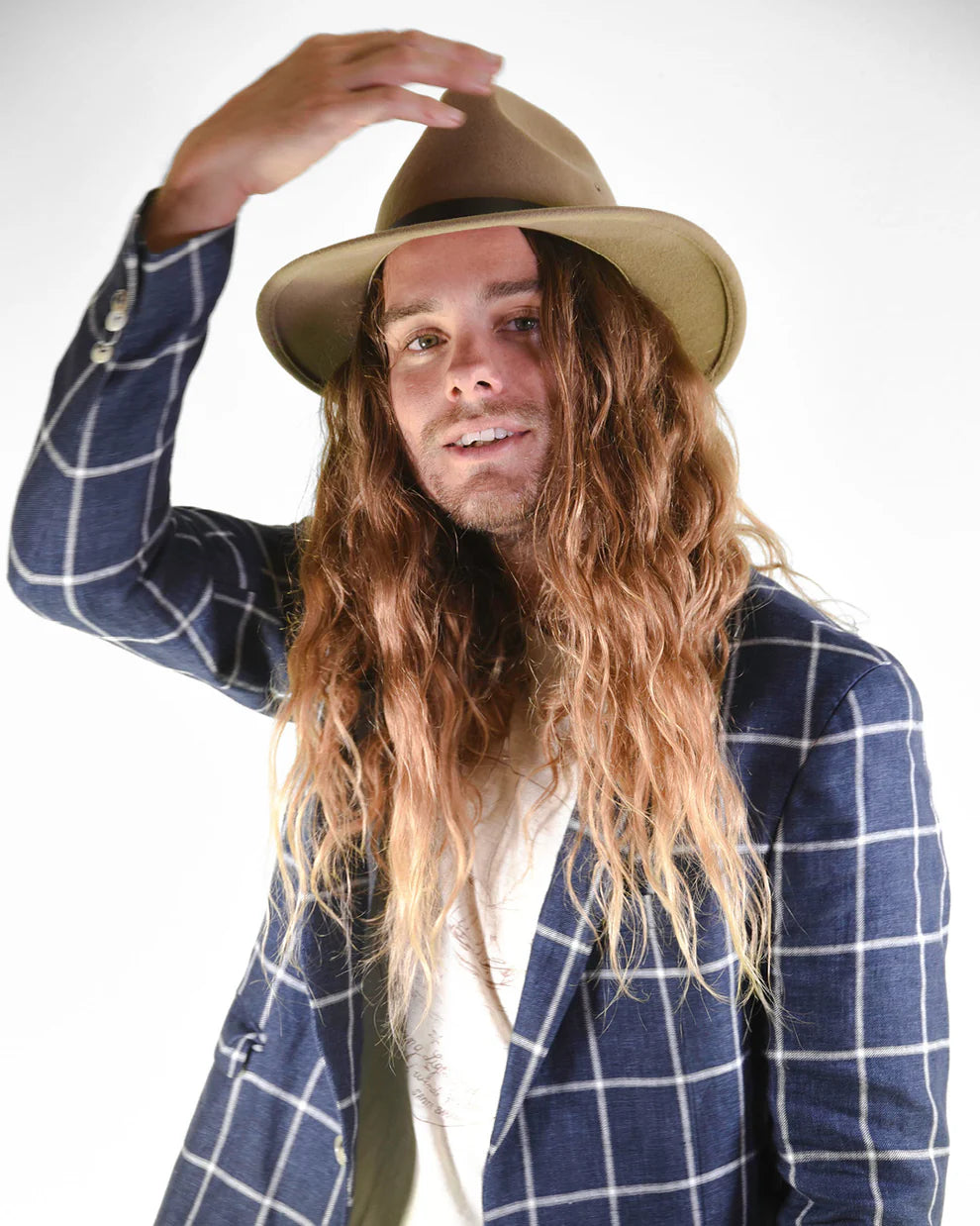 Tan Wool Felt Hat