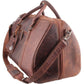 100% Leather Weekender Brown Bag