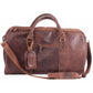 100% Leather Weekender Brown Bag
