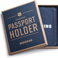 Navy Canvas Passport Holder
