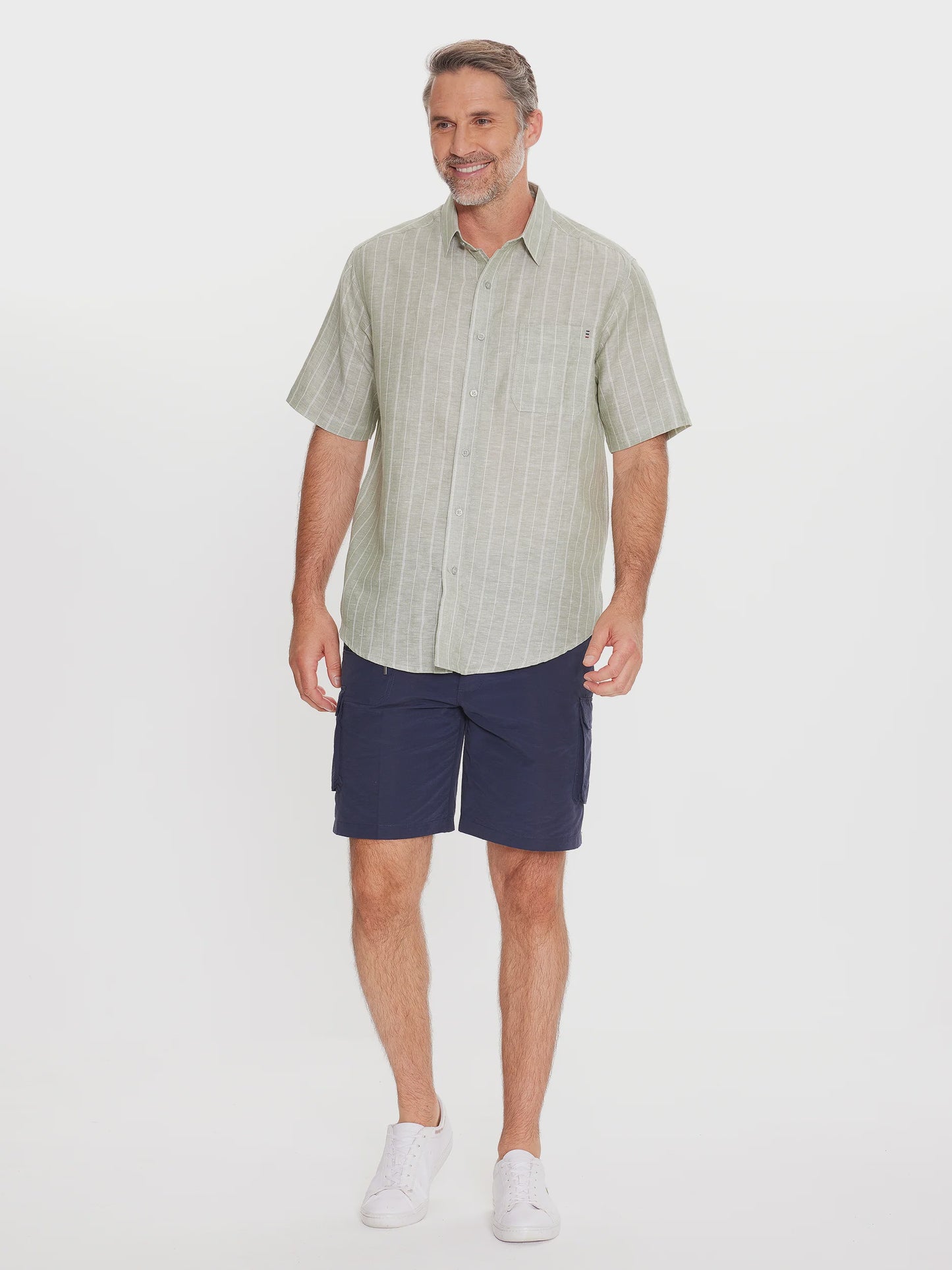 Provence Short Sleeve Linen Shirt